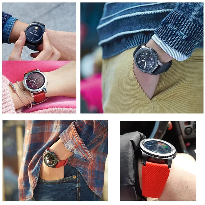 Silicone Watch Strap For Garmin Forerunner 255 & Music Forerunner 265, Venu 2 3, Vivoactive 4