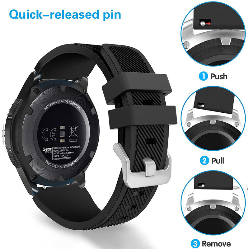 Silicone Watch Strap For Garmin Forerunner 255 & Music Forerunner 265, Venu 2 3, Vivoactive 4