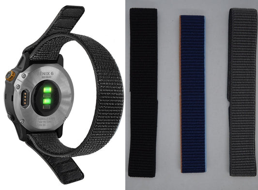 20mm Fabric Watch Strap to fit Garmin Fenix 5S, 5S Plus, 6S, 6S Pro, 7S