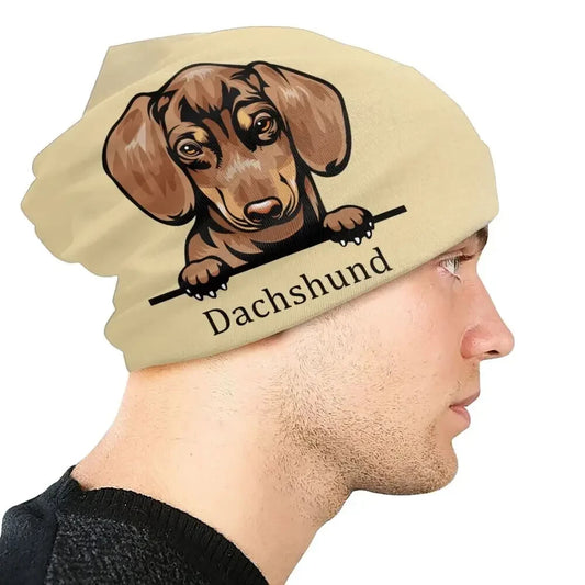 Dachshund Sausage Dog Reversible Beanie Hat