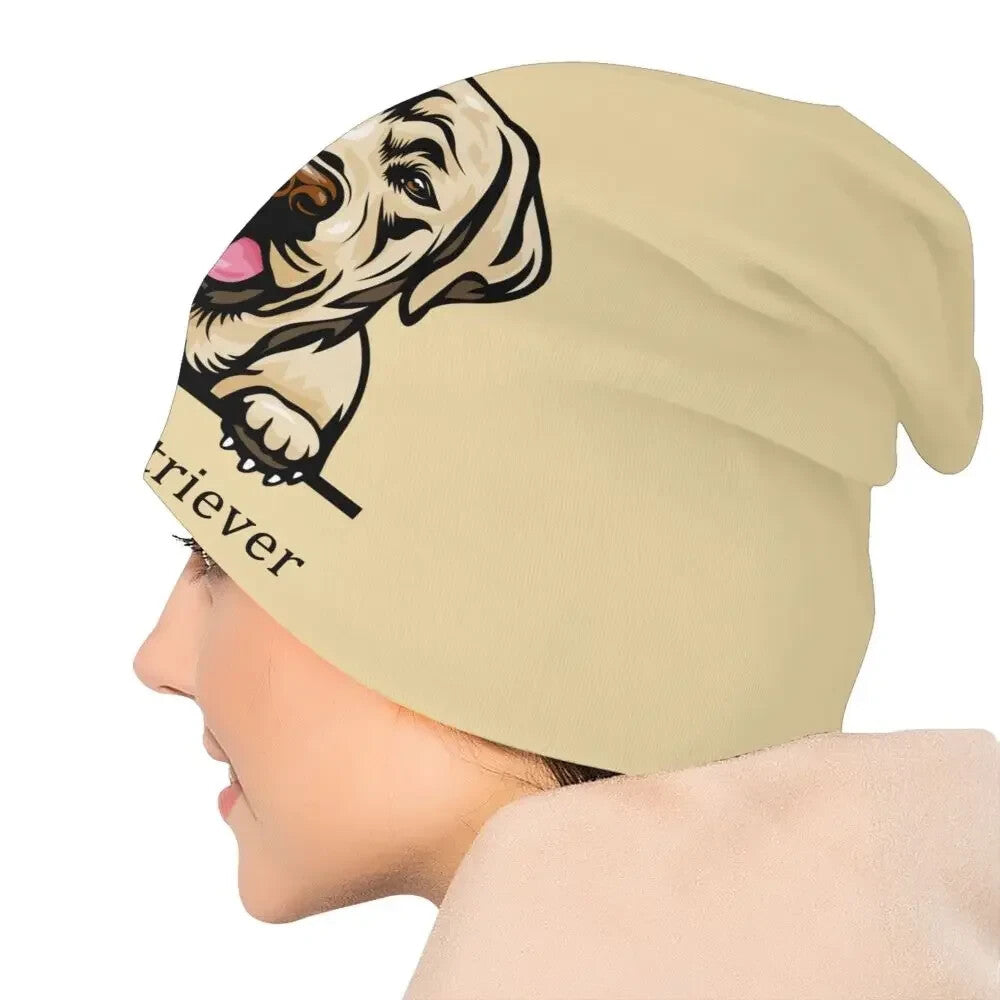 Golden Labrador Reversible Beanie Cap Hat