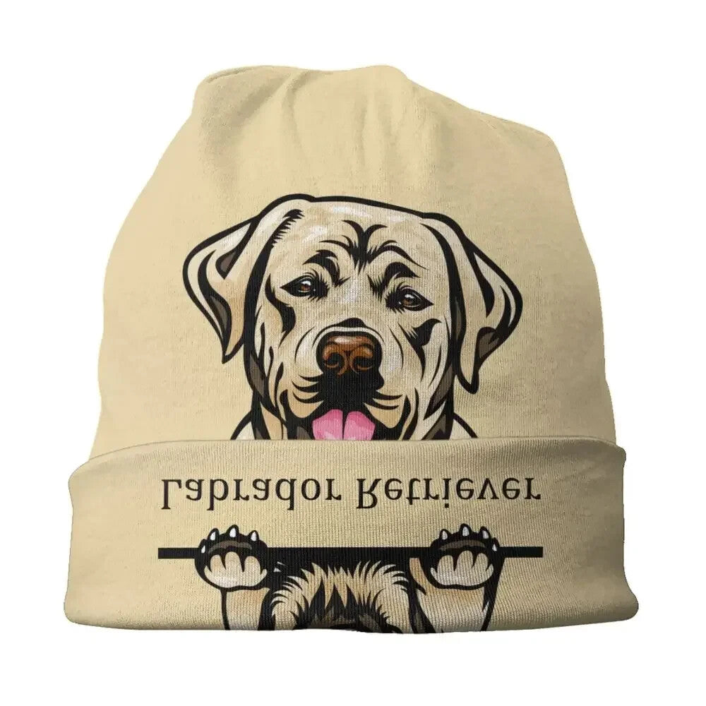 Golden Labrador Reversible Beanie Cap Hat