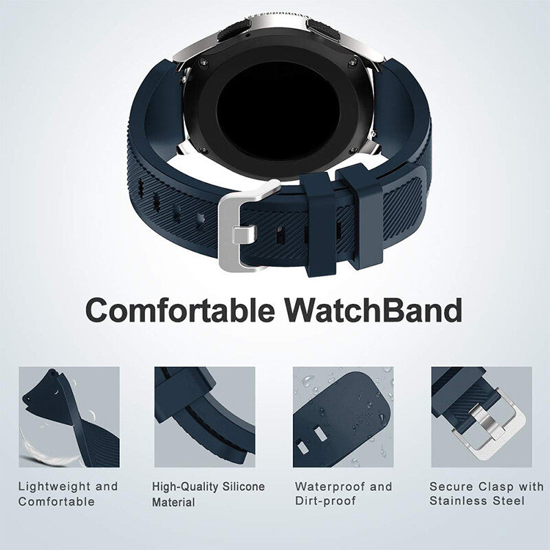 Silicone Watch Strap For Garmin Forerunner 255 & Music Forerunner 265, Venu 2 3, Vivoactive 4