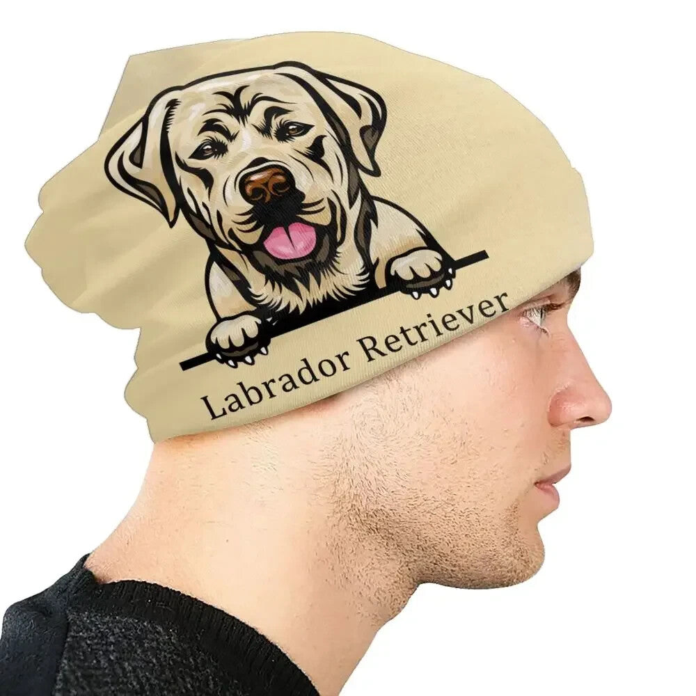 Golden Labrador Reversible Beanie Cap Hat