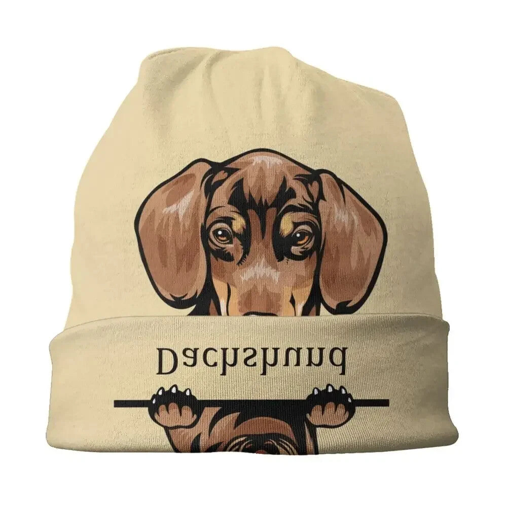 Dachshund Sausage Dog Reversible Beanie Hat